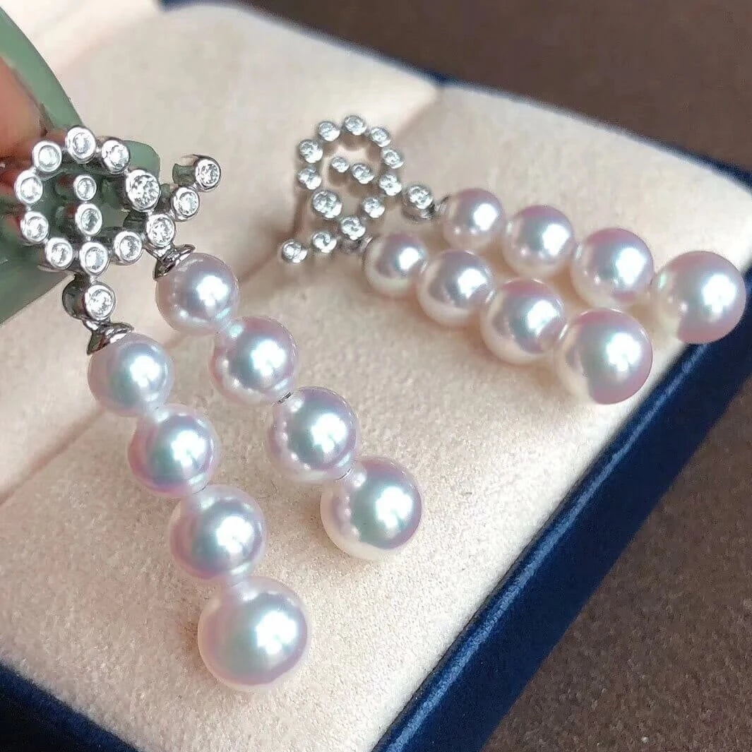 White south 2025 sea pearl earrings