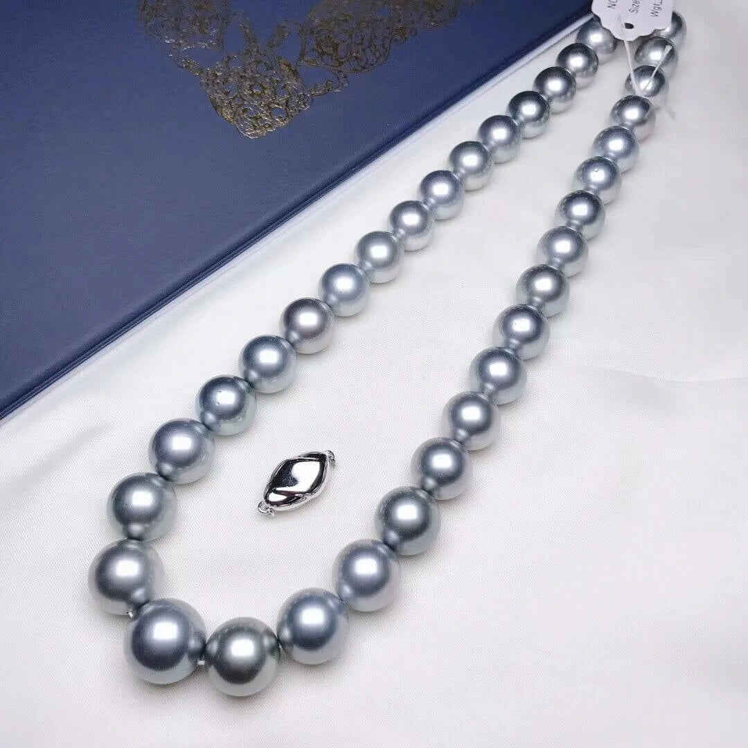 psl Tahitian silver grey pearl necklace