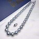 Load image into Gallery viewer, psl Tahitian silver grey pearl necklace
