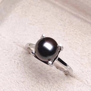 dark pearl ring