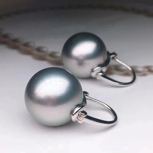 14 mm pearl stud earrings