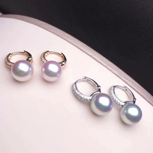 diamond pearl earrings