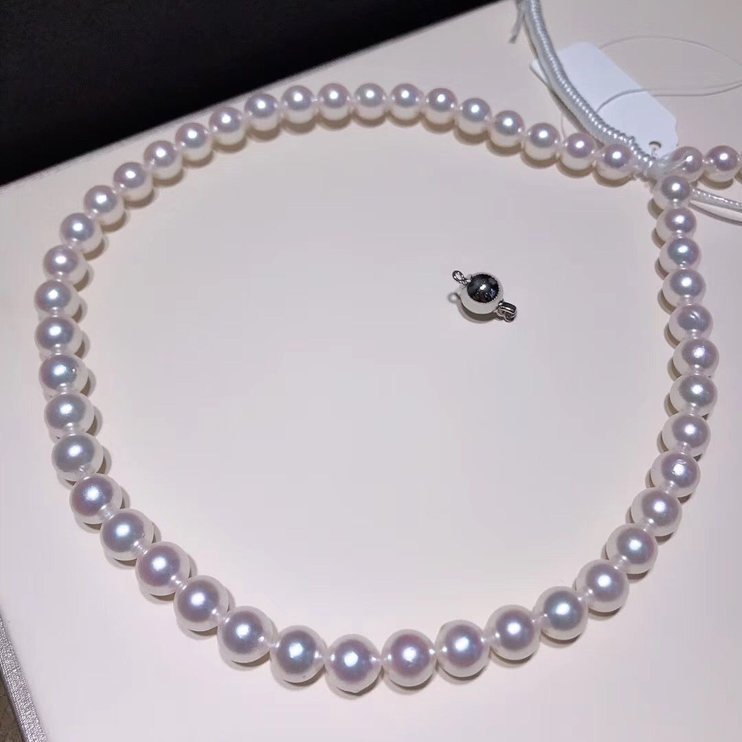 newborn Japanese akoya pearl necklace