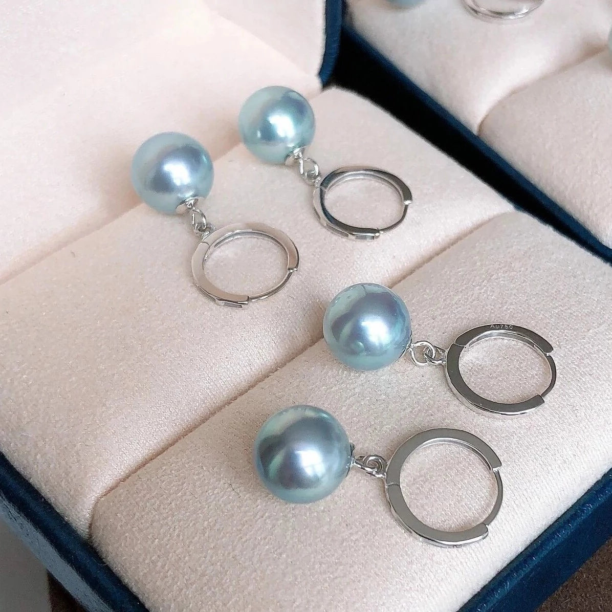 blue akoya pearls for sale