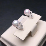 Load image into Gallery viewer, cultured pearl earrings
