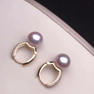 real pearl earrings from oyster