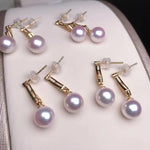 Load image into Gallery viewer, classic pearl earrings
