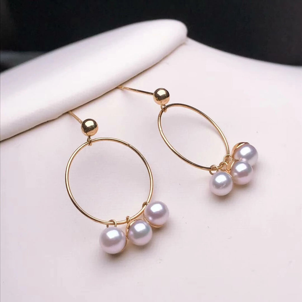 ivory pearl earrings