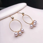 Load image into Gallery viewer, ivory pearl earrings
