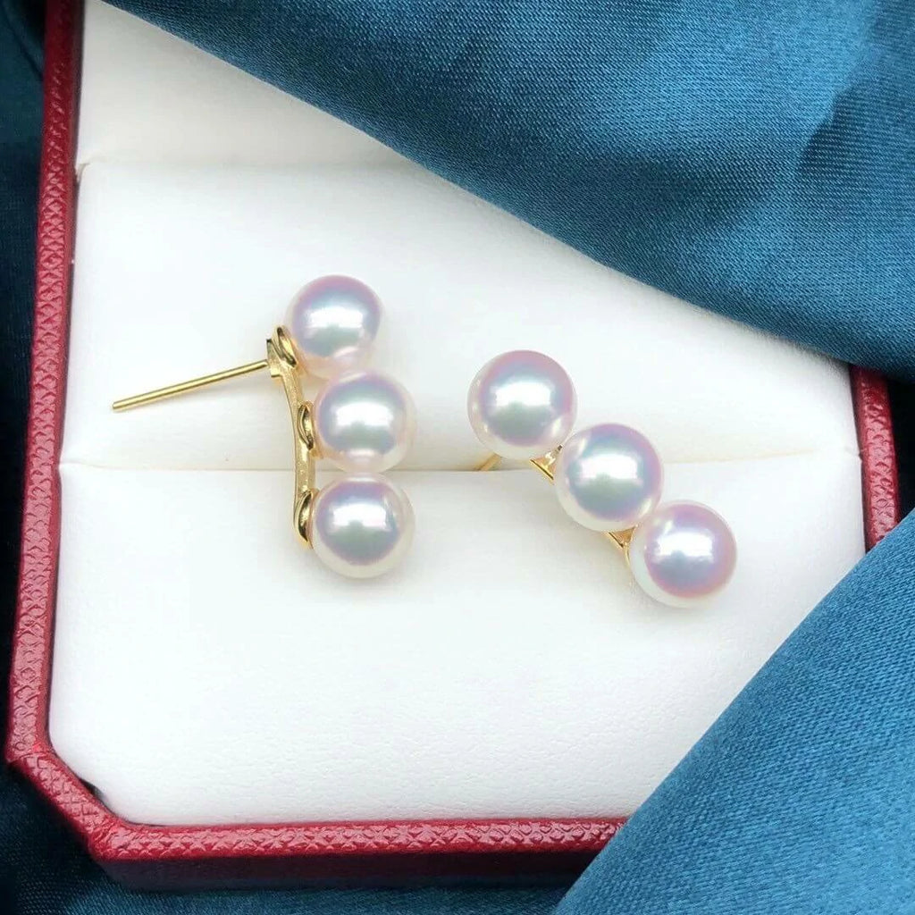Japanese akoya pearl stud