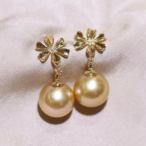 golden south sea pearl pair