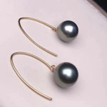 Load image into Gallery viewer, 18k yellow gold pearl earrings
