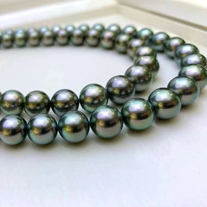 Tahitian black 2025 pearl necklace value