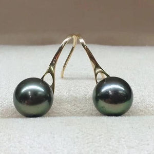 black pearls earrings