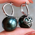 Load image into Gallery viewer, 18ct white gold dangle pearl earrings
