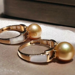 pearl ring with name