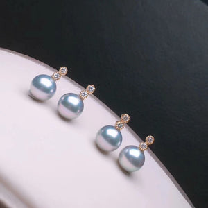 women real pearl earrings