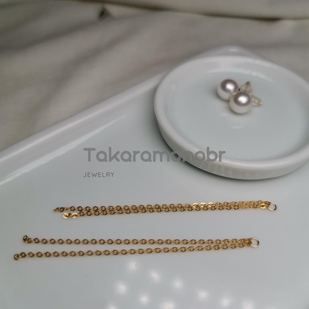 7.0-8.0 mm White Freshwater Pearl Tassels Earrings - takaramonobr