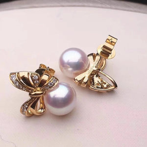 mikimoto pearl stud earrings