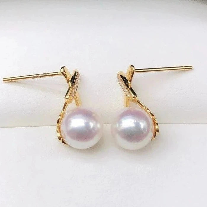 best Japanese akoya pearl earrings