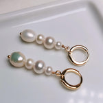 Load image into Gallery viewer, Freshwater Cultured Pearl Earrings for Women 14kGold-Filled Dangle Earring - takaramonobr
