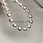 Load image into Gallery viewer, 8.0-9.0 mm White Freshadama Freshwater Pearl Necklace - takaramonobr
