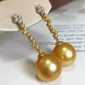 earrings hoop pearl