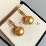 Load image into Gallery viewer, pearl diamond hoop earrings
