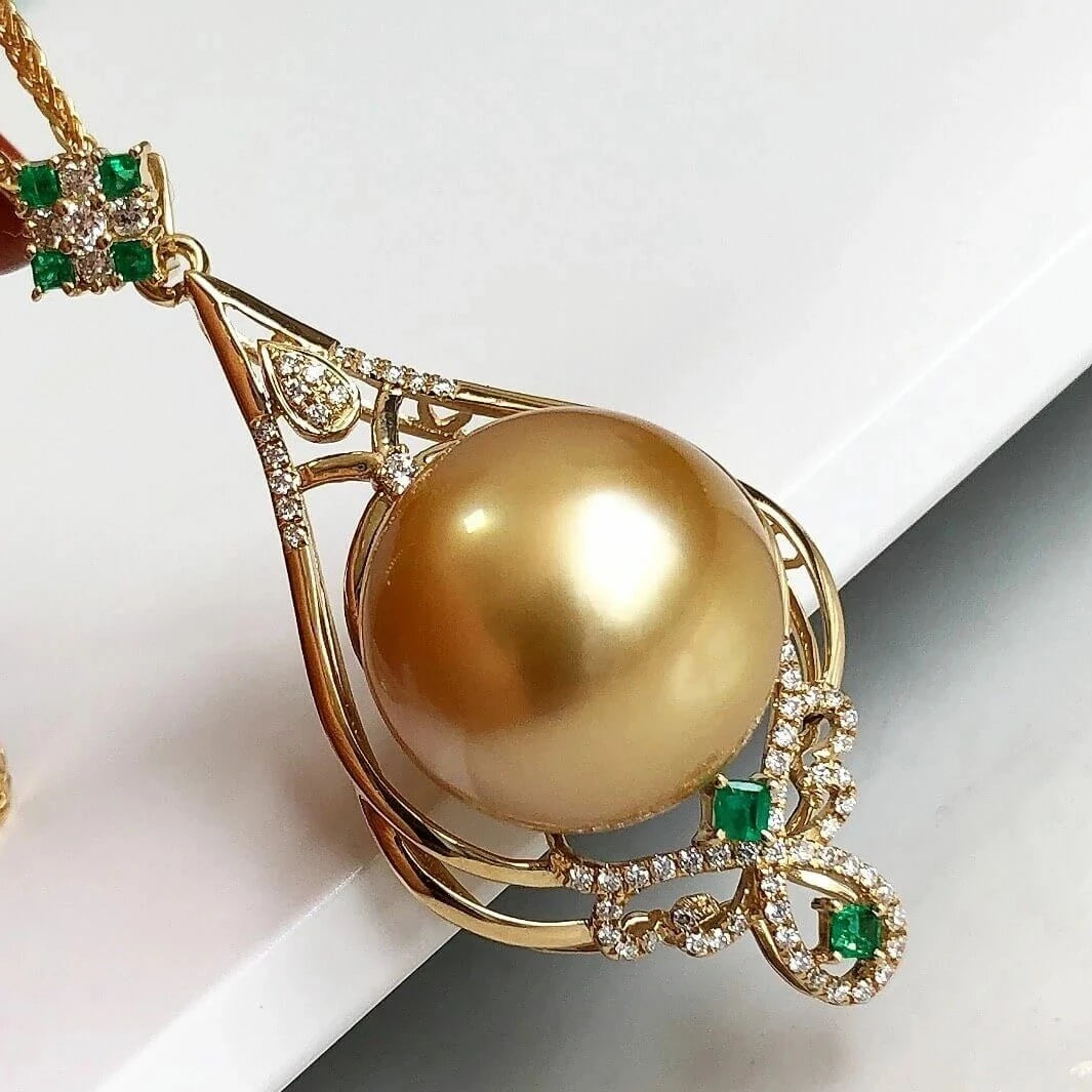 cultured golden south sea pearls value