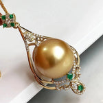 Load image into Gallery viewer, cultured golden south sea pearls value
