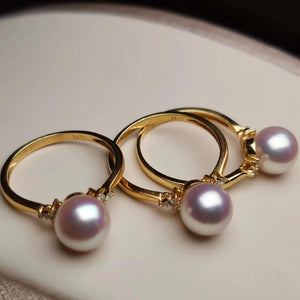 saltwater Japanese akoya pearls