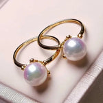 Load image into Gallery viewer, Pink Japanese pearl rings
