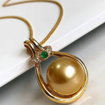 Load image into Gallery viewer, simple pearl engagement pendant

