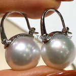 Load image into Gallery viewer, south sea golden black white south sea pearl stud earrings
