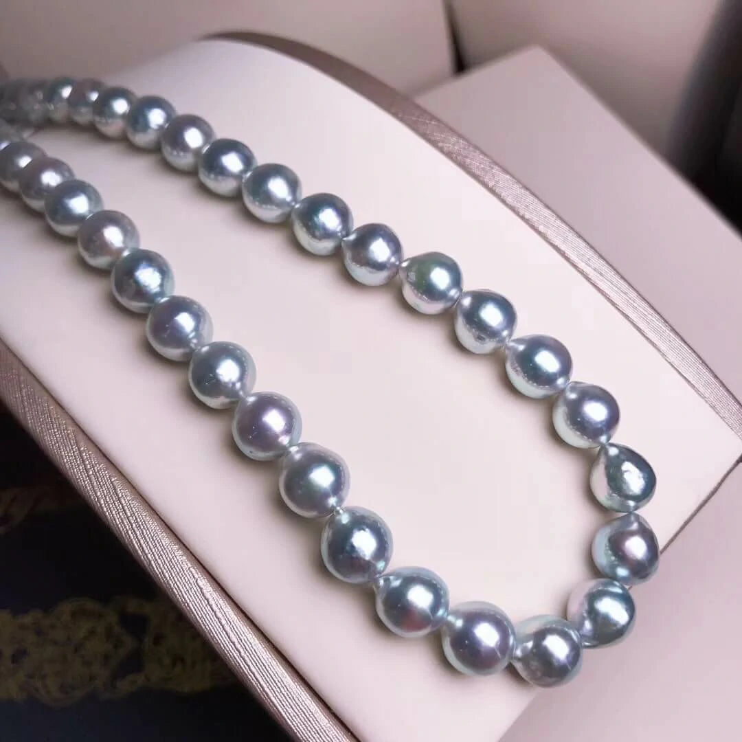 stacked pearl necklace