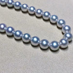 Load image into Gallery viewer, silver Japanese akoya pearl necklaces
