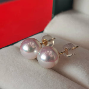 mikimoto luster white pearl earrings