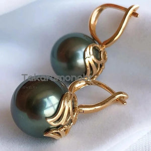 wing pearl earrings in 18k gold 