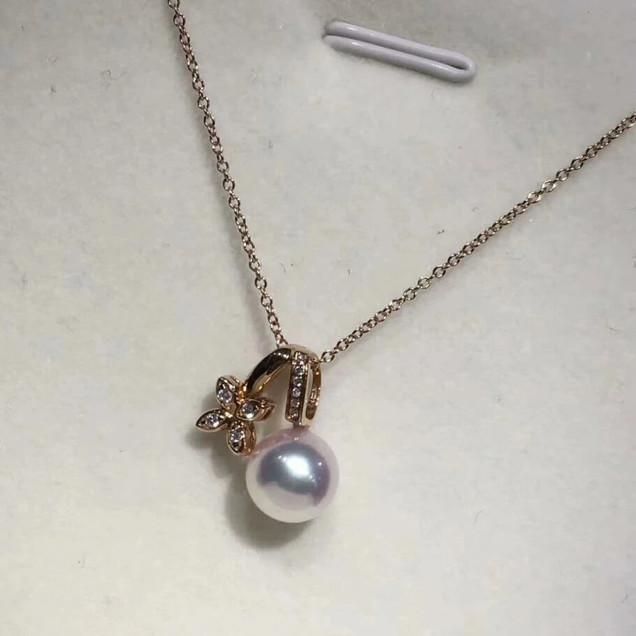 Japanese akoya pearl Japanese akoya pearl necklace 8mm