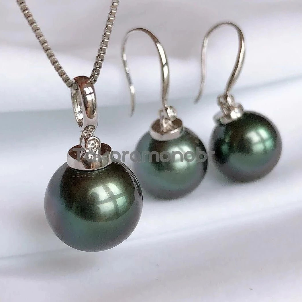 black green pearl set