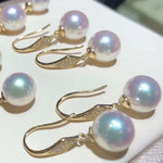 Load image into Gallery viewer, hanging pearl earrings
