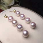 Load image into Gallery viewer, pearl cluster drop earrings
