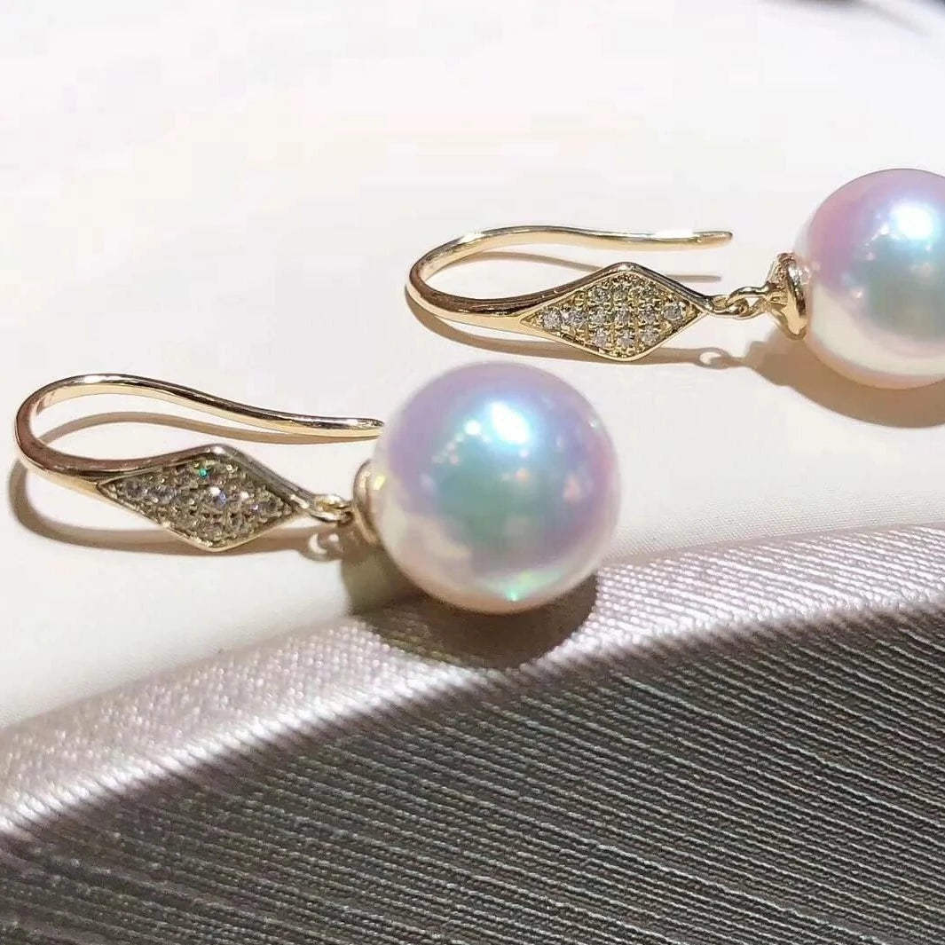 chunky pearl earrings
