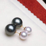 Load image into Gallery viewer, black and white akoya pearl
