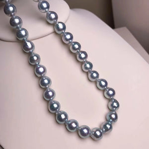 white gold and pearl necklace