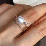 Load image into Gallery viewer, Japanese akoya pearl setting jewelry

