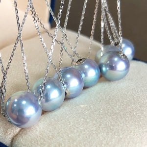 blue akoya pearl earrings