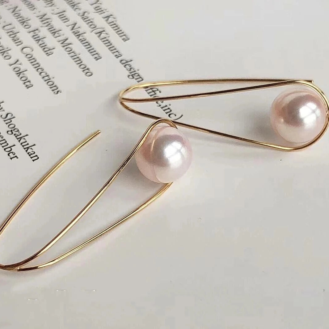 Japanese akoya pearl earrings size 5