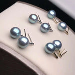 Load image into Gallery viewer, stud pearl earrings wedding
