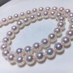 Load image into Gallery viewer, 8.5-9.0 mm White Akoya Round Pearl Necklace for Woman - takaramonobr
